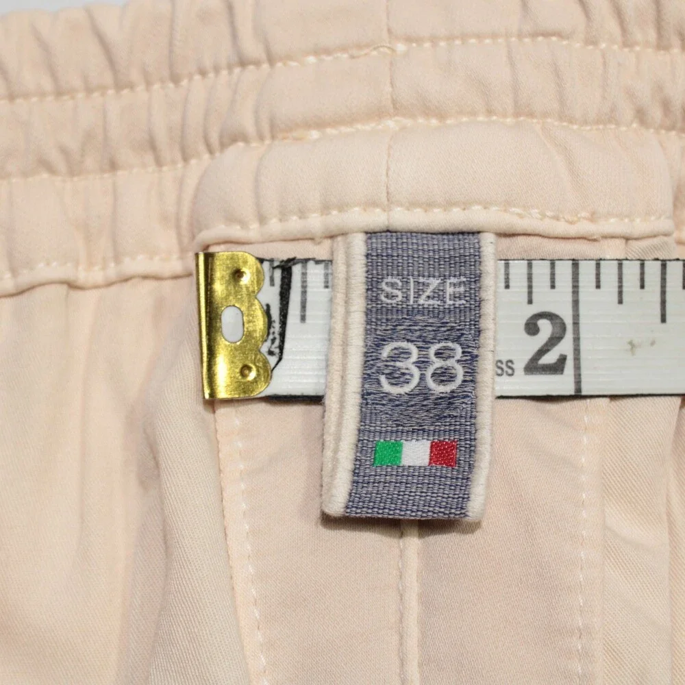 Fradi NWT Casual Pleated Jogger Pants Size 38 US in Beige Cotton Blend